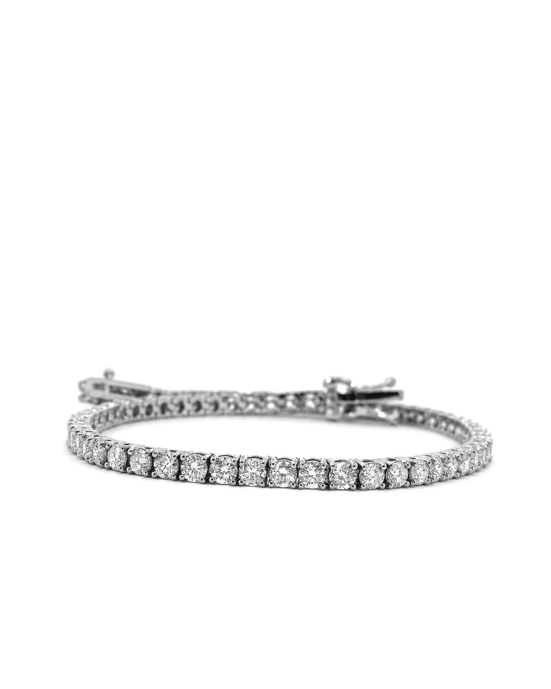 3.43Ct Round Brilliant Cut Classic Set Lab-Grown Diamond Tennis Bracelet