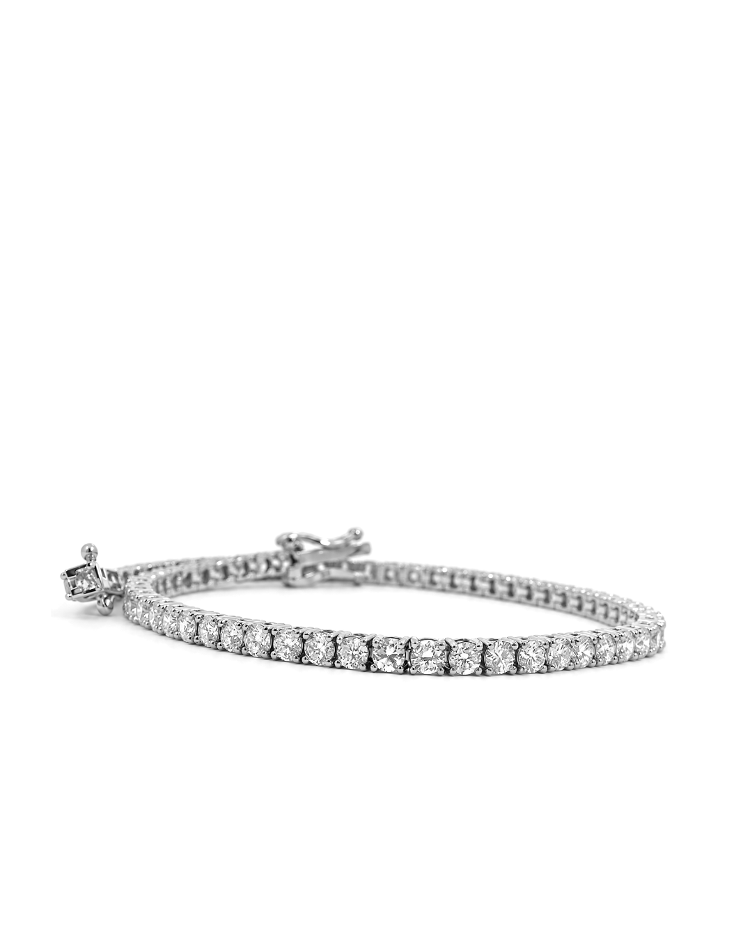 3.43Ct Round Brilliant Cut Classic Set Lab-Grown Diamond Tennis Bracelet