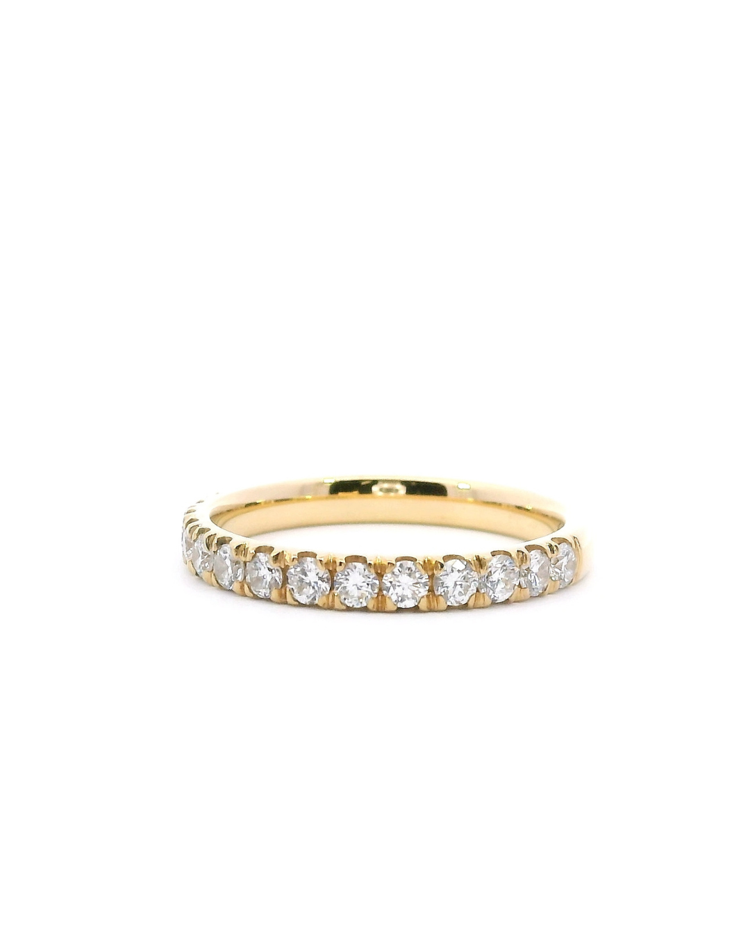 0.50Ct Microclaw Set Lab-Grown Diamond Wedding Band