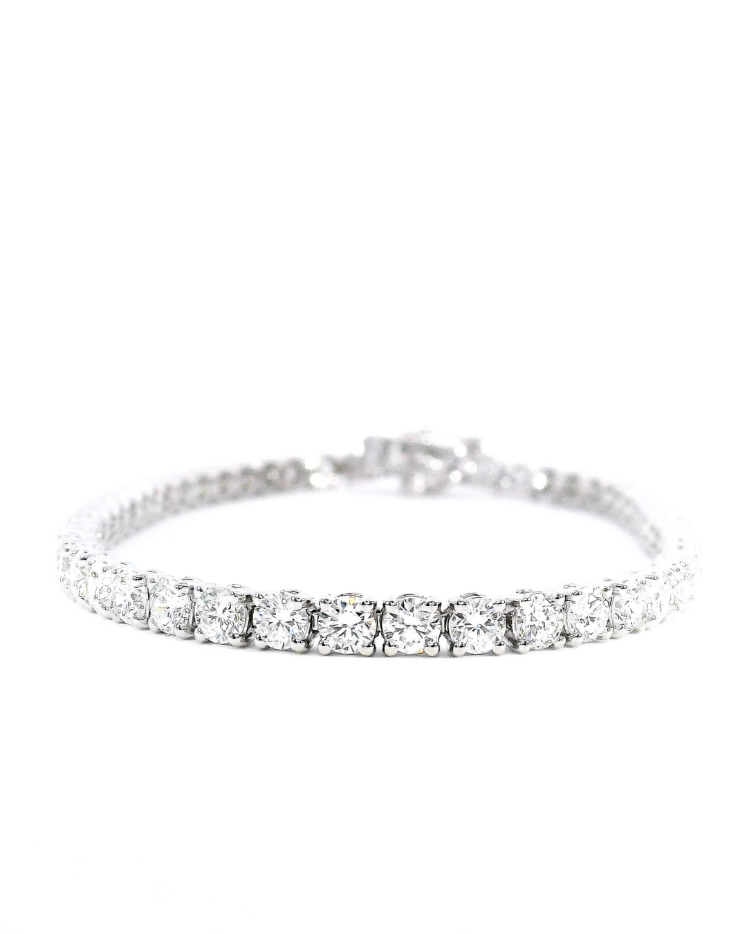 6.01Ct Round Brilliant Cut Classic Set Lab-Grown Diamond Tennis Bracelet