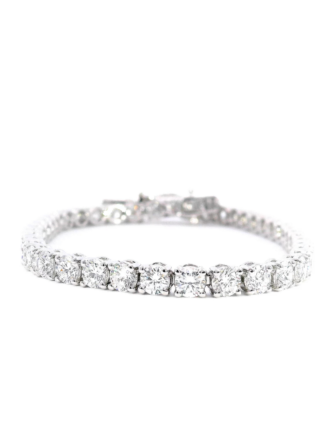 8.00Ct Round Brilliant Cut Classic Set Lab-Grown Diamond Tennis Bracelet