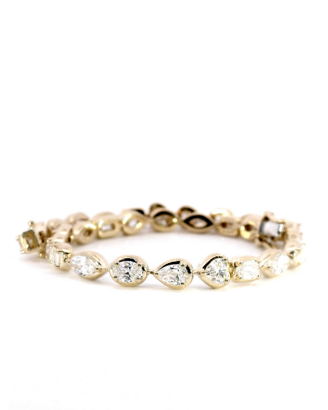 4.52Ct Mixed Cut Set Lab-Grown Diamond Tennis Bracelet