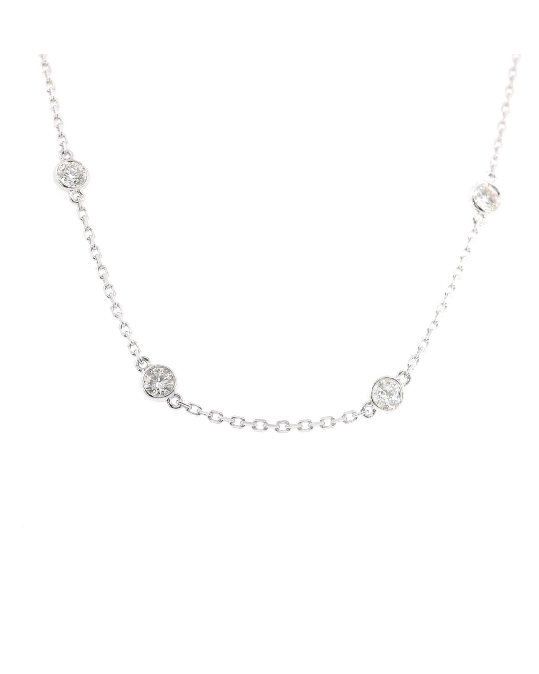 0.53Ct Natural Diamond Bezel Set Bracelet