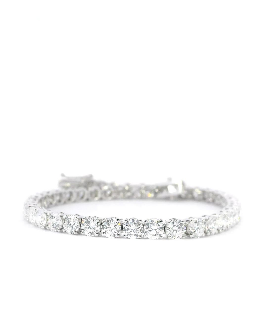 8.98Ct Round Brilliant Cut Classic Set Lab-Grown Diamond Tennis Bracelet