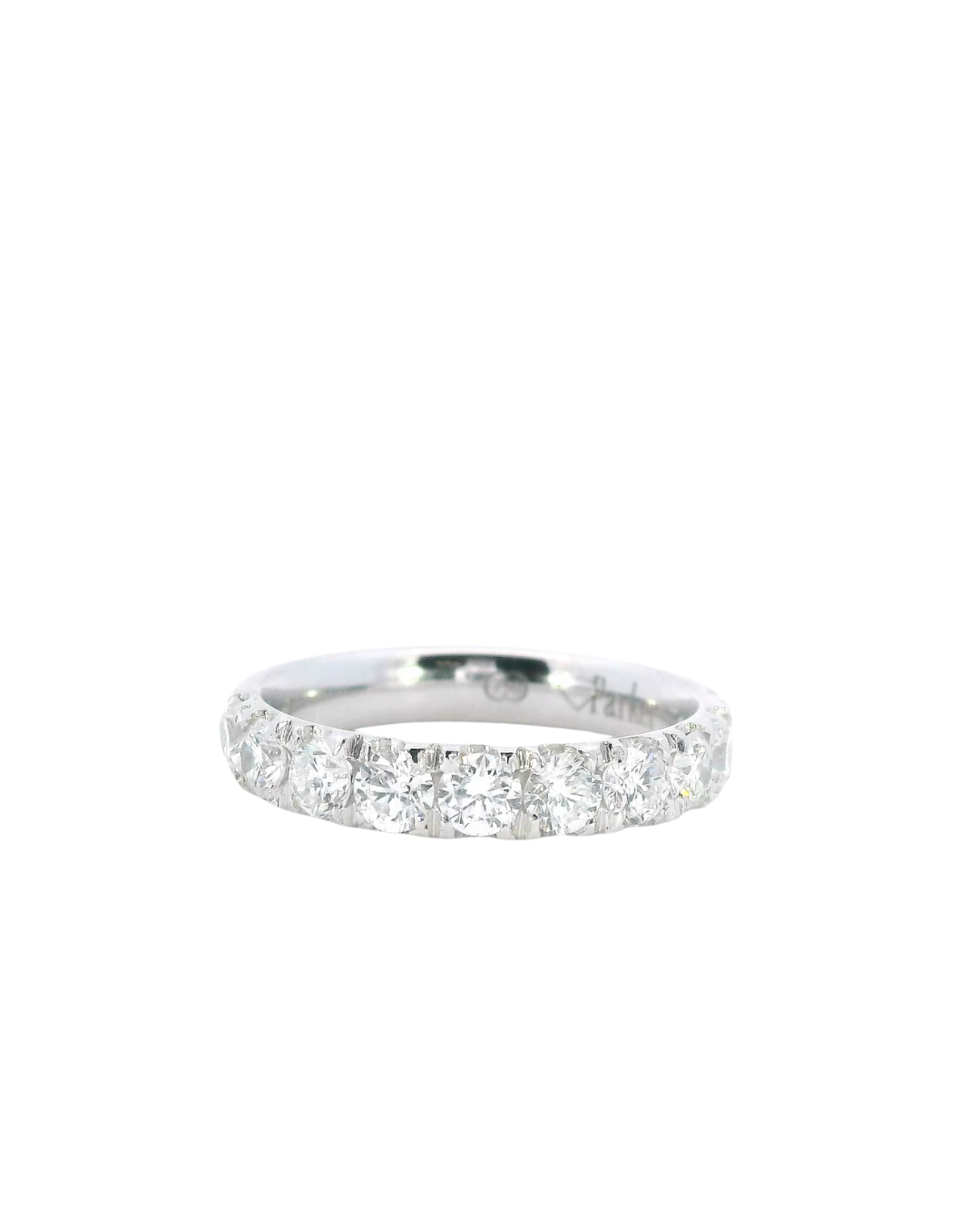 1.10Ct Microclaw Set Lab-Grown Diamond Wedding Band