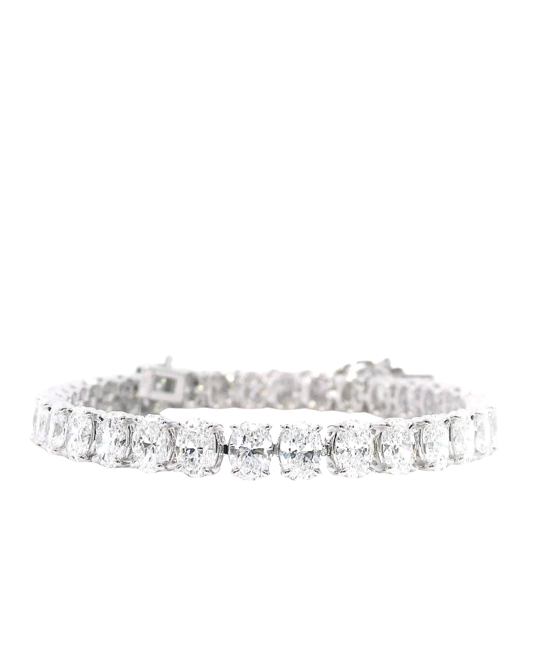 10.56Ct Oval Cut Vertical Set Lab-Grown Diamond Tennis Bracelet