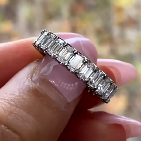 Complete Emerald Cut Engagement Ring