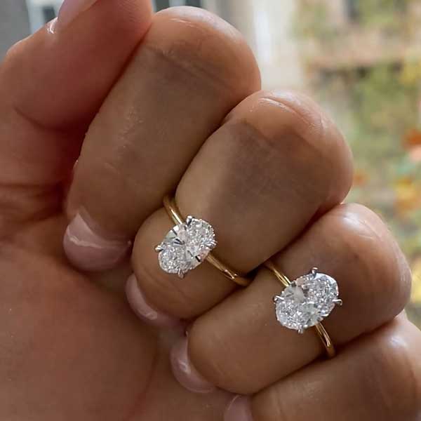 3.21 cttw. Oval Cut Diamond Engagement Ring – Harold Stevens